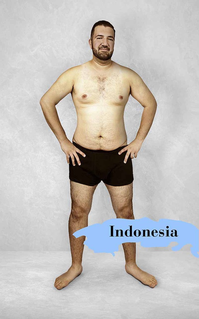  Da vàng ệch, thân hình đồng hồ cát là tiêu chuẩn trai đẹp của Indonesia, hơi lạ đúng không? 