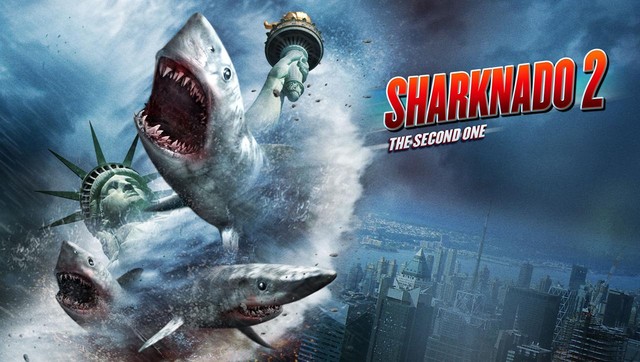  Sharknado - nước Mỹ bị tấn công bởi cơn lốc xoáy tạo nên bởi hàng nghìn con cá mập, một trong những ví dụ kinh điển của phim dở 