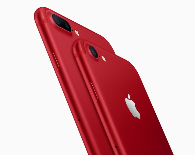  iPhone 7 và 7 Plus màu đỏ sẽ được bán chính hãng tại Việt Nam với mức giá không chênh lệch so với các màu khác 