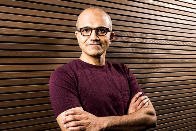  Satya Nadellal, CEO đương nhiệm của Microsoft. 