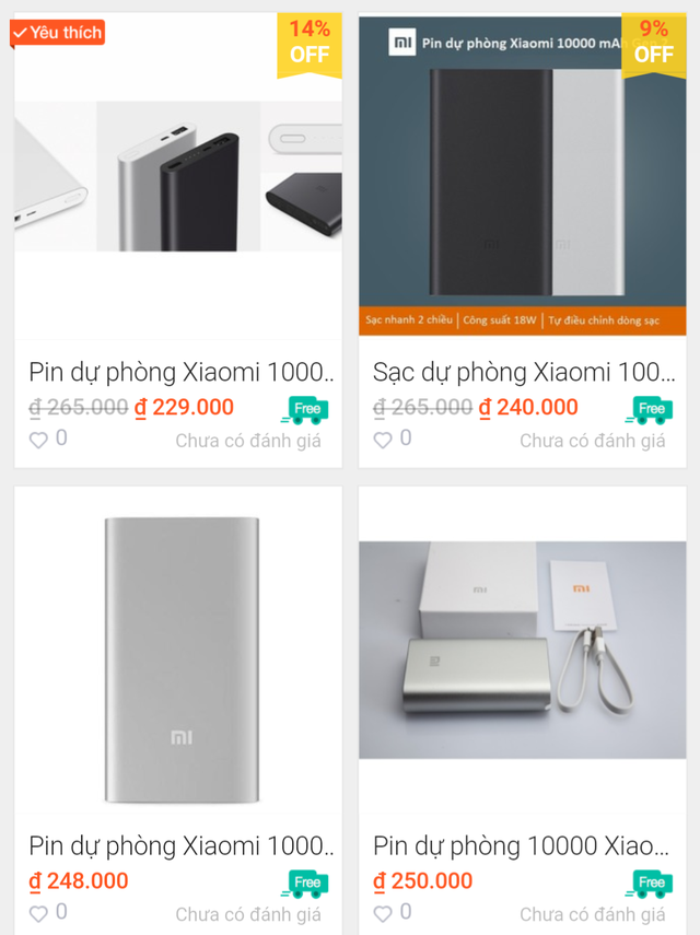  Nhiều đơn vị tại Việt Nam đang bán sạc dự phòng Xiaomi 10000mAh gen 2 rẻ hơn cả giá niêm yết của Xiaomi tại Trung Quốc​ 