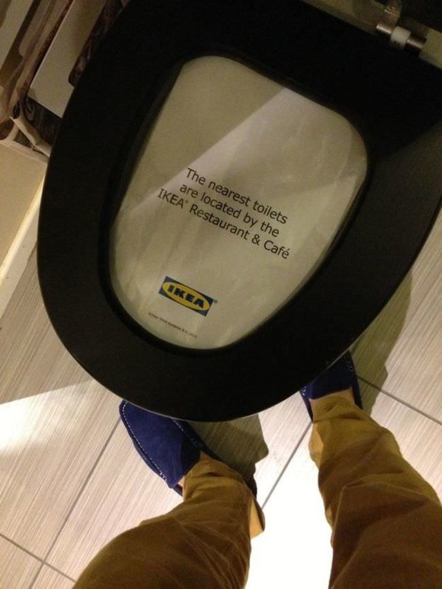  Toilet gần nhất nằm tại Quầy ăn uống của IKEA. 