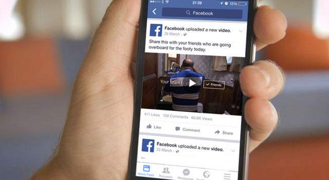 Mới đây, facebook đã điều chỉnh lại thuật toán News Feed để làm nổi bật các video dài có khả năng thu hút và giữ chân người xem: người xem càng nán lại xem nốt clip thì clip sẽ càng được xuất hiện và chia sẻ nhiều hơn.