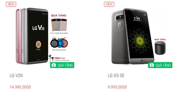  LG V20 và G5 SE đã bắt đầu lên kệ tại Việt Nam 