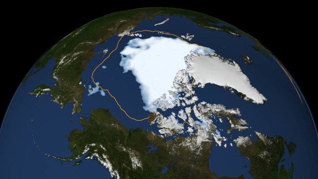  Ảnh băng Bắc Cực từ NASA. 