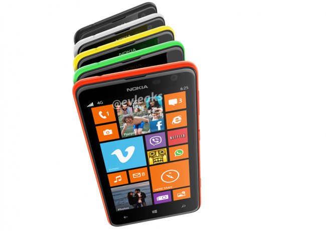 Lộ ảnh và thông số Lumia 625, điện thoại Windows Phone màn hình siêu lớn