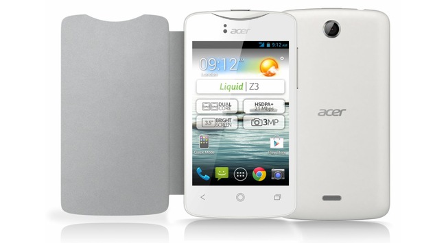 Điện thoại Android gi&aacute; rẻ Acer Liquid Z3 ch&iacute;nh thức ra mắt