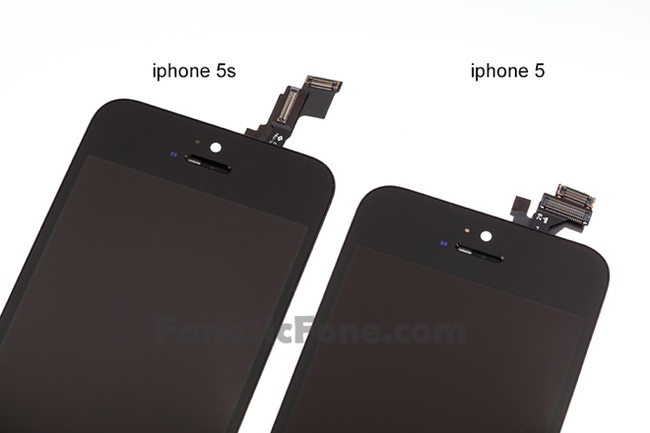 So sánh bộ khung mặt trước iPhone 5S và iPhone 5: Sự thay đổi là không đáng kể