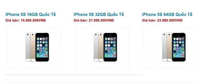 Thị trường điện thoại xách tay nhộn nhịp dịch vụ đặt hàng iPhone 5S