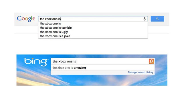 Bing khen Xbox One còn Google thì chê thậm tệ