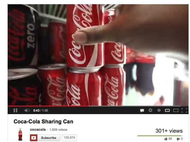 Coca-Cola youtube 301