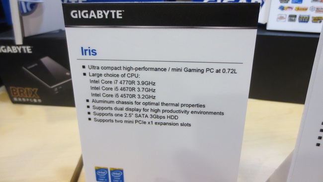 Gygabyte ra mắt máy tính siêu nhỏ BRIX thế hệ mới