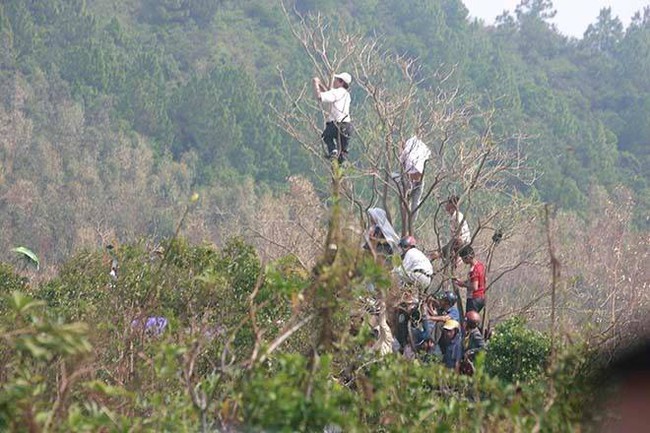  Dù địa hình không cho phép, người dân Quảng Bình vẫn tìm mọi cách để thấy được linh cữu Đại tướng dù chỉ một lần.