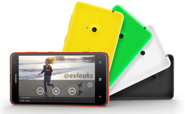 Lộ ảnh và thông số Lumia 625, điện thoại Windows Phone màn hình siêu lớn