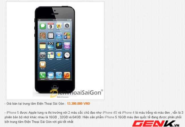 iPhone 5 tiếp tục giảm gi&aacute; tại Việt Nam sau 1 tuần iPhone 5s được b&aacute;n