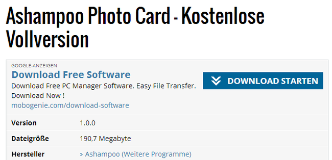 Tạo thiệp điện tử đơn giản với Ashampoo Photo Card