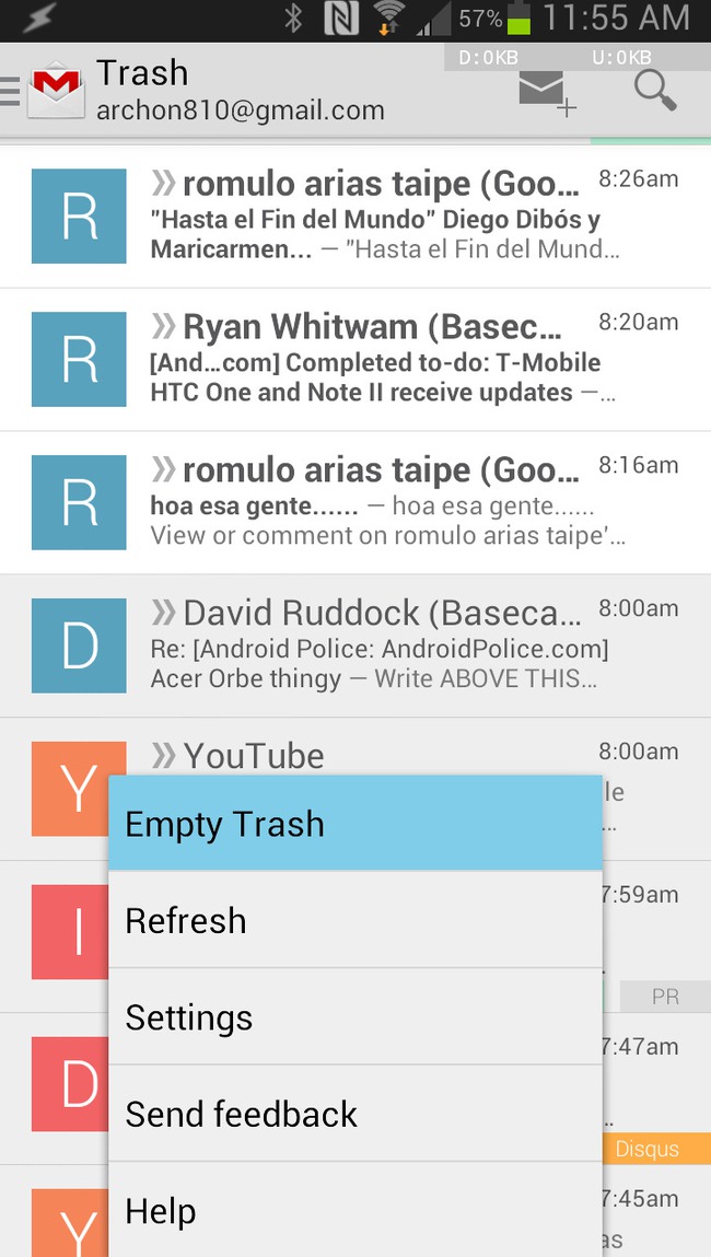 Gmail cho Android được cập nhật: Tăng hiệu suất và thêm nhiều tính năng mới