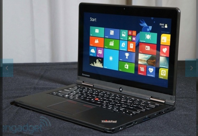 Lenovo giới thiệu laptop có bàn phím phẳng khi gập lại