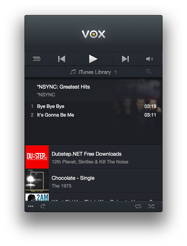 VOX - Phần mềm nghe nhạc gọn nhẹ dành cho Mac