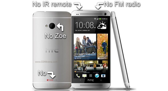 HTC One bản Google bị cắt xén gần hết các tính năng đặc trưng trên bản quốc tế