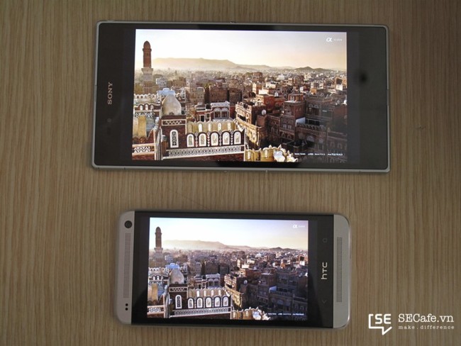 Xperia Z Ultra đọ màn hình cùng siêu phẩm HTC One