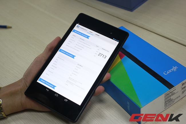 Google Nexus 7 mới đạt kết quả benchmark ấn tượng so với thế hệ đầu