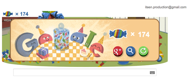 Chơi game "Đập kẹo" mừng sinh nhật lần thứ 15 của Google