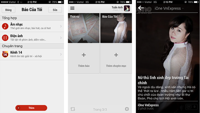 Pega mới trên iOS và Android: Vượt mặt mọi ứng dụng đọc tin tức Việt Nam