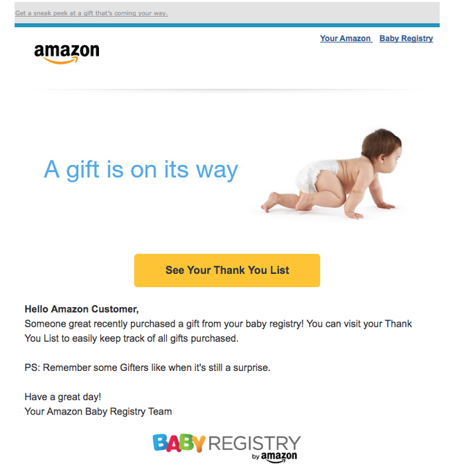  E-mail của Amazon khiến không ít khách hàng cảm thấy bất ngờ. 