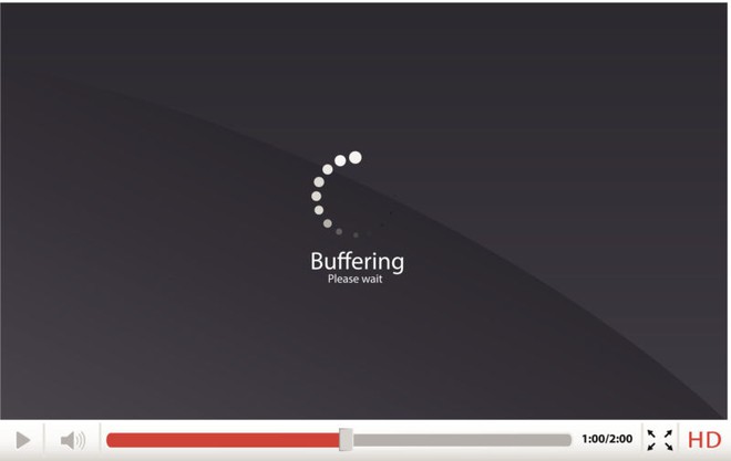  Buffering khiến quá trình xem video của bạn bị gián đoạn. 