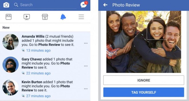  Khả năng nhận diện khuôn mặt để gắn thẻ người dùng của Facebook đang ngày càng tiến bộ. 