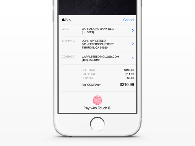  Người dùng vốn đã quá quen thuộc với tính năng thanh toán app bằng Touch ID. 