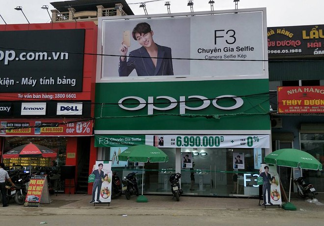  Cửa hàng Oppo Brand Shop Bắc Ninh trước lúc sự cố xảy ra 