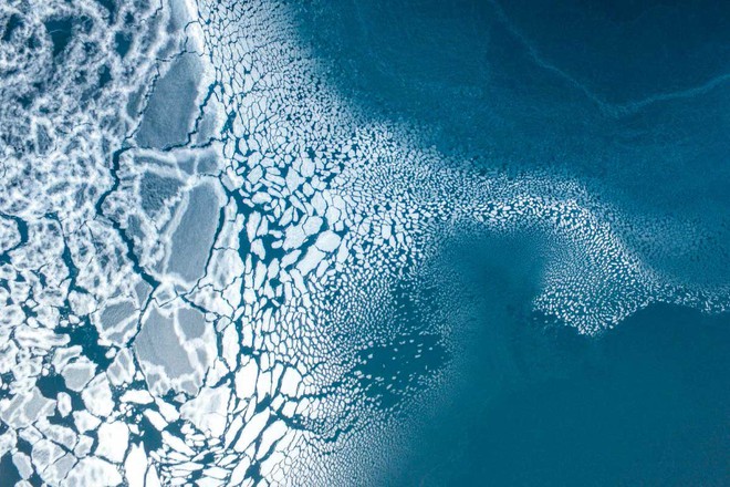  Vị trí thứ ba: Quá trình hình thành băng tại phía Đông đảo Green Land vào tháng 2/2017. Ttác giả Florian 