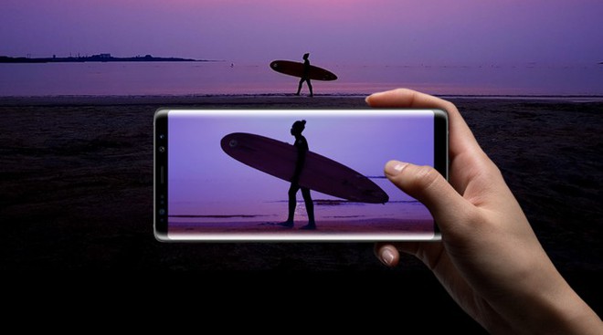  Camera của Galaxy Note 8 chính là công nghệ tương lai của tính năng chụp ảnh trên điện thoại. 