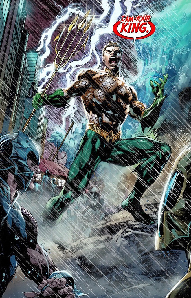  Sức mạnh của Aquaman là vô cùng bá đạo. 