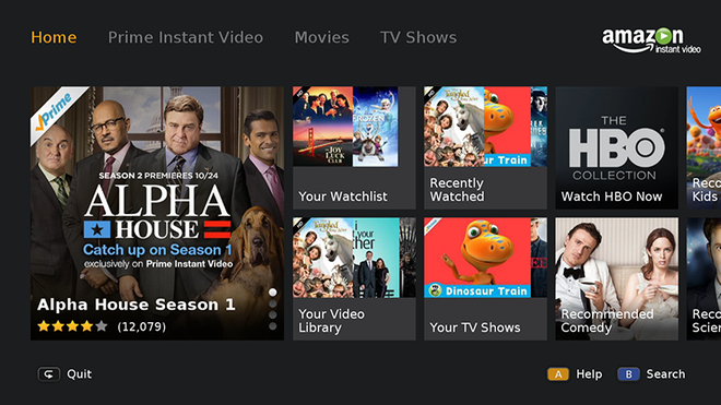  Ứng dụng Prime Video - một trong những hướng đi độc đáo của Amazon. 