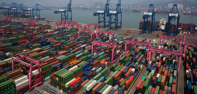  Cảng container Busan Hàn Quốc. 