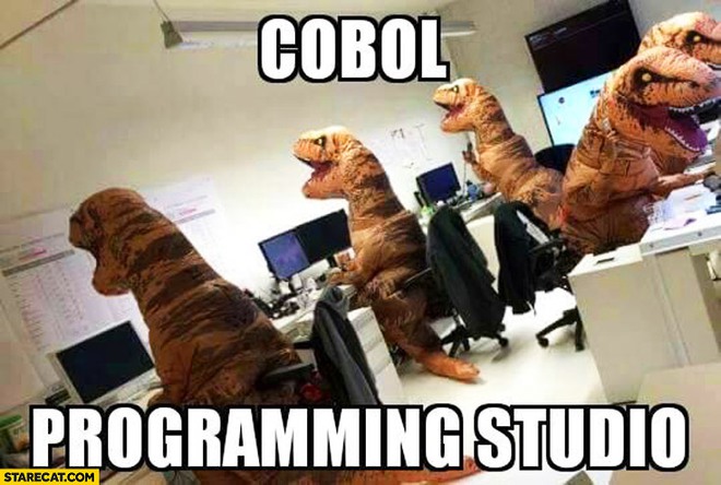  COBOL, một công nghệ có khi còn nhiều tuổi hơn... cha mẹ chúng ta. 