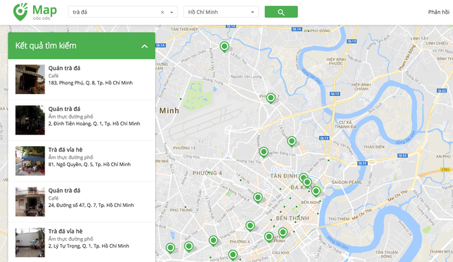 Cốc Cốc ra mắt bản đồ cạnh tranh Google Maps: Chi tiết đến từng quán trà đá, tiệm bơm xe - Ảnh 2.