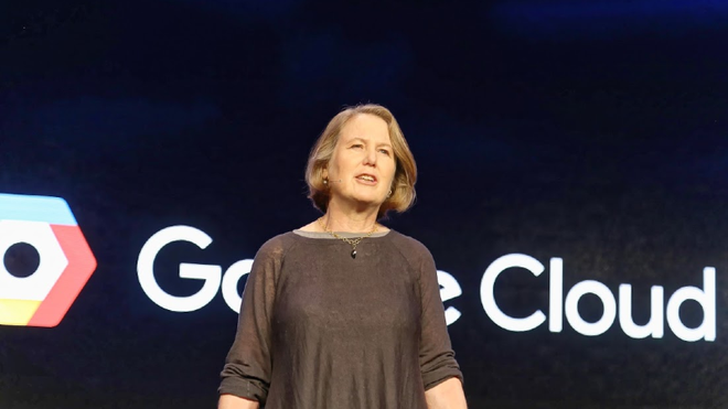  Bà Diane Greene của bộ phận Google Cloud. 