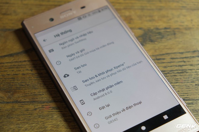  Máy chạy trên phiên bản Android mới nhất là Oreo 8.0 