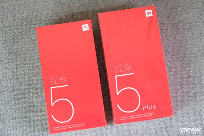  Hộp của Xiaomi Redmi 5 và Redmi 5 Plus 