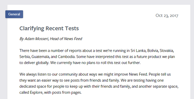 Tâm thư của Facebook về vấn đề News Feed mới cho thấy nguyện vọng kết nối của người dùng là nguyên nhân cốt lõi.