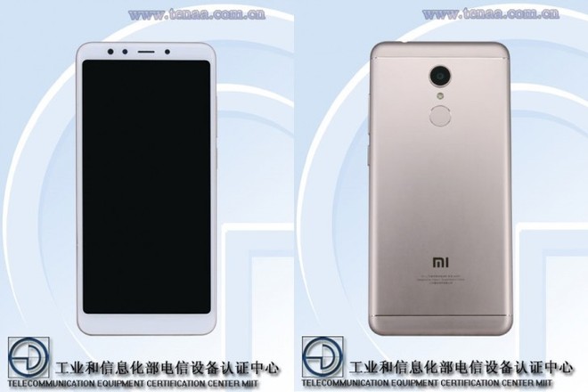  Ảnh rò rỉ Redmi 5 trên TENAA 