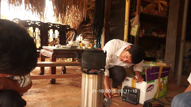  Thử nghiệm bếp hóa sinh khối tại Hà Giang. 