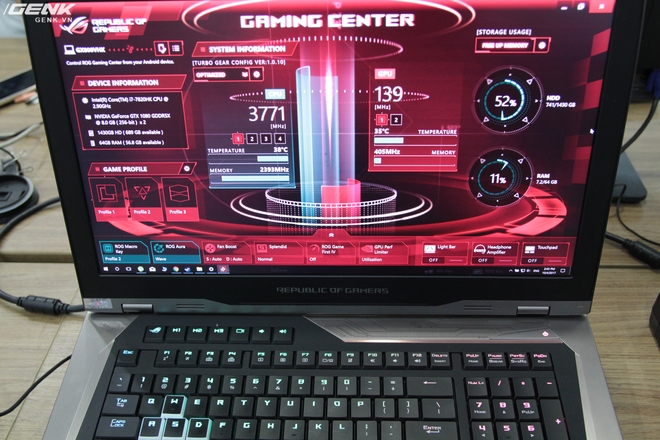 Asus ROG GX800: Laptop chơi game siêu khủng đến từ Asus, dùng tản nhiệt nước, chạy 2 card 1080, giá 155 triệu - Ảnh 8.