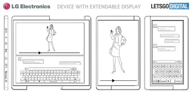 LG được cấp bằng sáng chế cho điện thoại màn hình dẻo, có thể mở rộng - Ảnh 1.