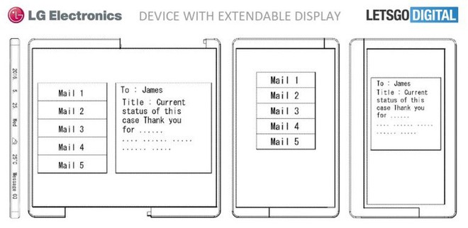 LG được cấp bằng sáng chế cho điện thoại màn hình dẻo, có thể mở rộng - Ảnh 2.