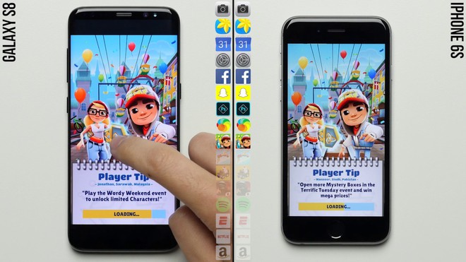 Không có lõi tứ và cũng ít RAM hơn, iPhone của 2015 đánh bại Galaxy S của năm 2017 về tốc độ.